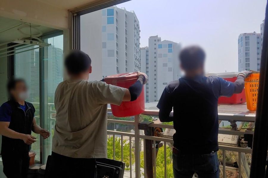 이천시 단월동 작업 당일 현장